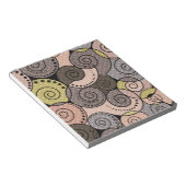 レトロ、抽象芸術、らせん状 ノートパッド (アングル)