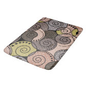 レトロ、抽象芸術、らせん状 バスマット (アングル)