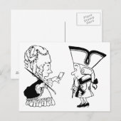 レトロ 招待状 (正面/裏面)