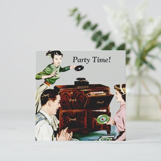 レトロ 招待状 (スタンド正面)