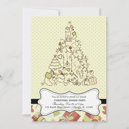 レトロ 招待状 (正面)