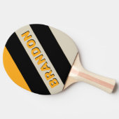 レトロ（昆虫）マルハナバチバはっきりしたズストライプズ名 卓球ラケット (横)