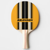 レトロ（昆虫）マルハナバチバズストライプボード名 卓球ラケット (正面)