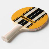レトロ（昆虫）マルハナバチバズストライプボード名 卓球ラケット (正面アングル)