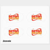 レトロ. 楕円形シール (シート)