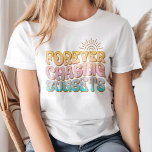 レトロ「永遠にサンセットを追う」 Tシャツ<br><div class="desc">レトロ「Forever Chasing Sunsets」 Tシャツ</div>