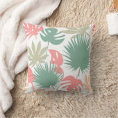 レトロ,熱帯,葉 クッション (ブランケット)