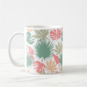 レトロ,熱帯,葉 コーヒーマグカップ (左)