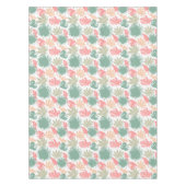 レトロ，熱帯，葉 テーブルクロス (正面)