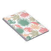 レトロ,熱帯,葉 ノートブック (右側)