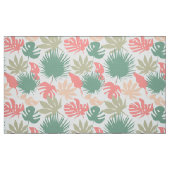 レトロ，熱帯，葉 ファブリック (ファットクウォーター)