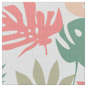 レトロ，熱帯，葉 ファブリック (クローズアップ)