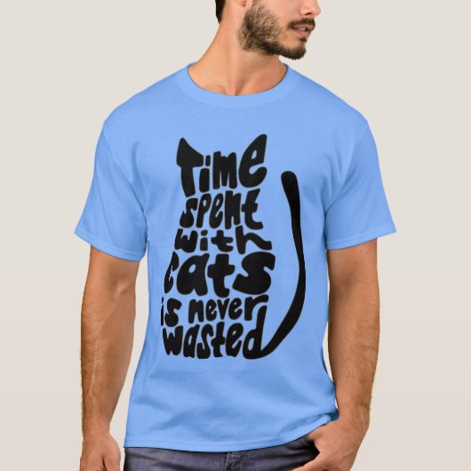 レトロ 猫好き Tシャツ (正面)
