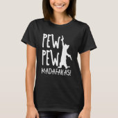 レトロ 猫 ピュー ピュー マダファカス クレイジー 子猫 ネコ Tシャツ (正面)