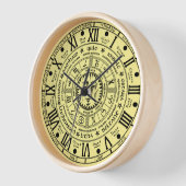 レトロ、異教のスタイル、時計の車輪 壁時計 (傾斜)