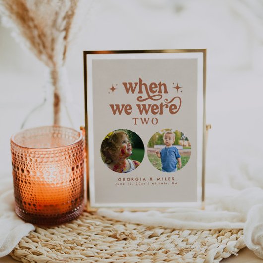 レトロ 私たちがあった時代の赤ちゃん写真 テーブルナンバー