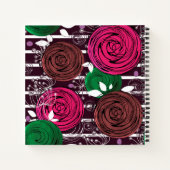 レトロ、素朴、フォーク ノートブック (裏面)