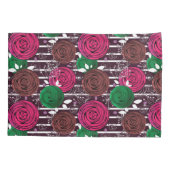 レトロ、素朴、フォーク 枕カバー (裏面)