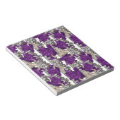 レトロ、紫のバラ ノートパッド (アングル)