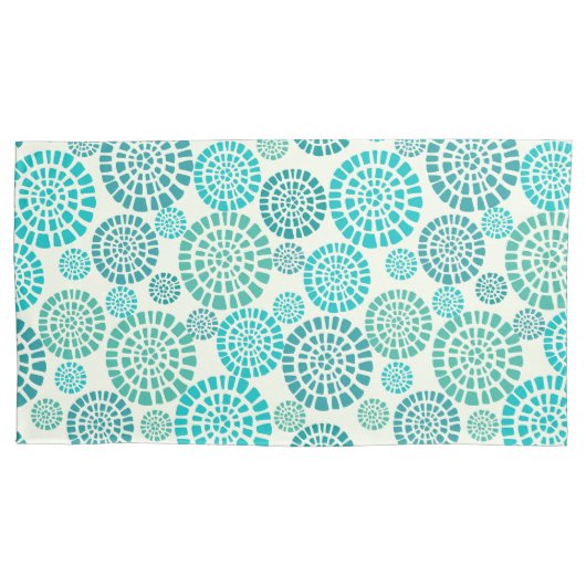 レトロ，緑，70's,フローラ,ヴィンテージ,テンプレート，シック，お客様 枕カバー (正面)