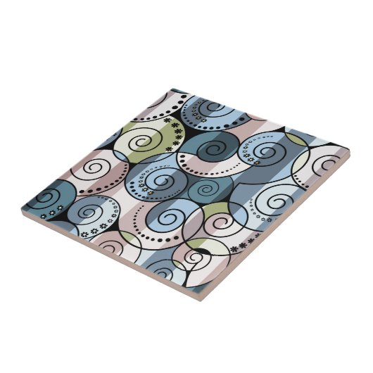 レトロ、緩和曲線 タイル (側面)