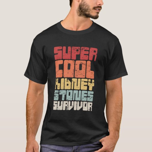 レトロ – 腎臓結石手術ギフトおもしろい腎臓Sto Tシャツ (正面)