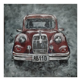 レトロ，自動車，車， フォトプリント           
