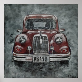 レトロ，自動車，車， ポスター