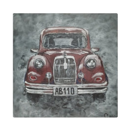 レトロ，自動車，車， メタルプリント