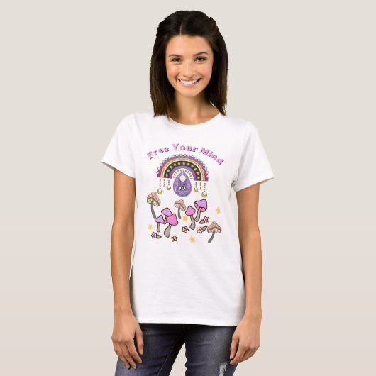 レトロ 自由な心 Tシャツ (正面フル)
