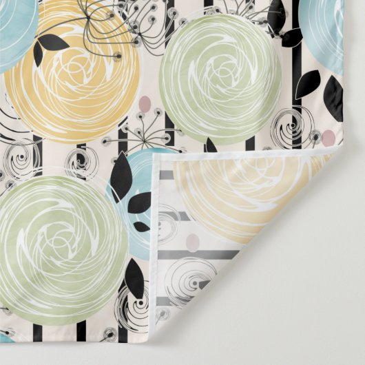 レトロ、花柄 タペストリー (詳細)