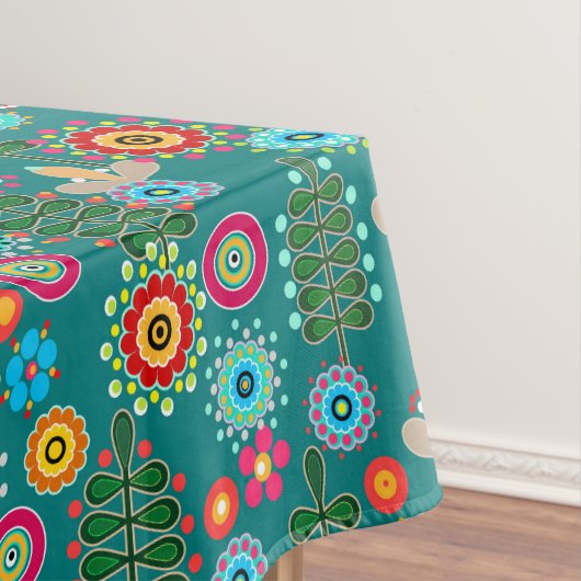 レトロ、花柄 テーブルクロス (インサイチュ)