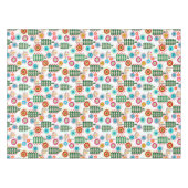 レトロ、花柄 テーブルクロス (正面(横))