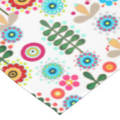 レトロ、花柄 テーブルクロス (アングル)