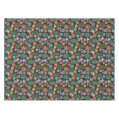 レトロ、花柄 テーブルクロス (正面(横))