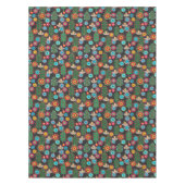 レトロ、花柄 テーブルクロス (正面)