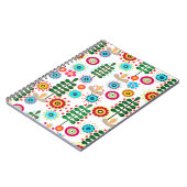 レトロ、花柄 ノートブック (左側)