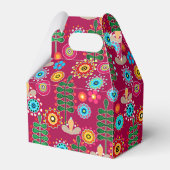 レトロ、花柄 フェイバーボックス (正面サイド)