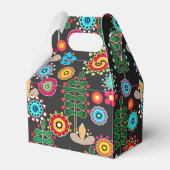 レトロ、花柄 フェイバーボックス (正面サイド)