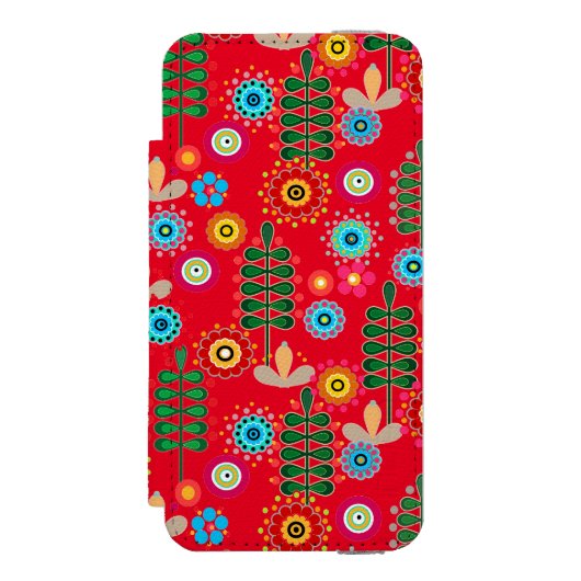 レトロ、花柄incipio iPhoneウォレットケース Incipio iPhoneウォレットケース (フォリオ 正面)
