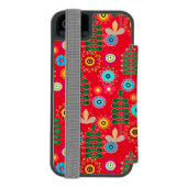 レトロ、花柄incipio iPhoneウォレットケース Incipio iPhoneウォレットケース (フォリオ裏面)