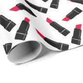 レトロ、赤い口紅 ラッピングペーパー (ロールコーナー)