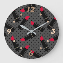 レトロ、赤い口紅