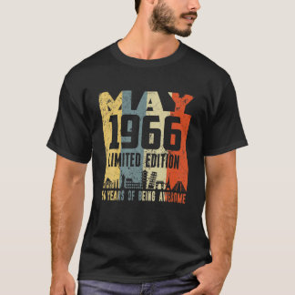 レトロ 1966年5月 楽しい 56歳の誕生日 Tシャツ