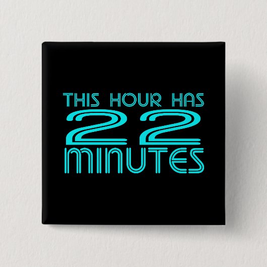 レトロ- 22分 缶バッジ (正面)