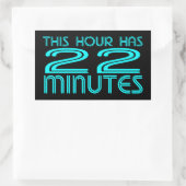 レトロ- 22分 長方形シール (バッグ)