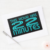 レトロ- 22分 長方形シール (封筒)