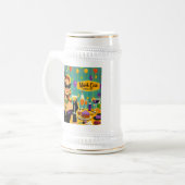 レトロ 50年代 マルディグラ マティーニ カクテルパーティー ビールジョッキ (正面左)