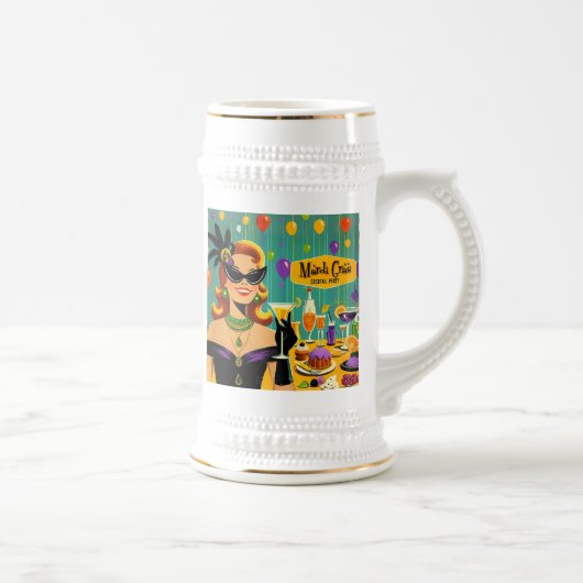 レトロ 50年代 マルディグラ マティーニ カクテルパーティー ビールジョッキ (右)