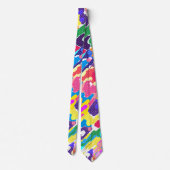 レトロ、60年代、抽象芸術 ネクタイ (裏面)